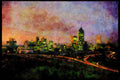 460095 Dusk, Perth, Australia A4 Limited Edition Watercolour Print