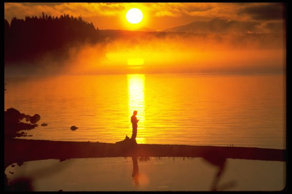 460096 Sunrise Silhouette A4 Photo Print