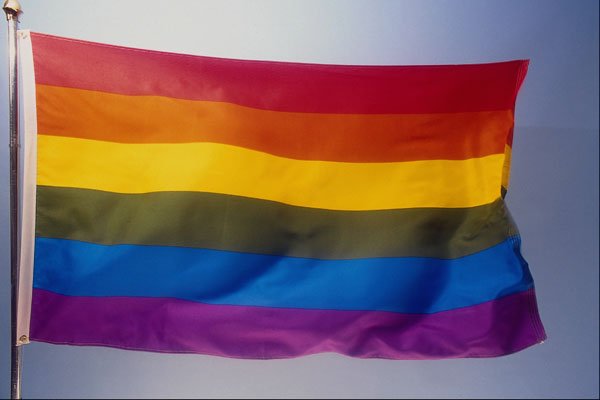 461092 Rainbow Flag A4 Photo Print