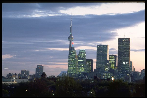 462044 Dusk Skyline A4 Photo Print