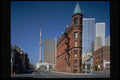 462052 Flat Iron Building And CN Tower A4 Photo Print