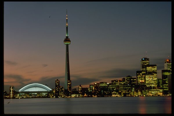 462086 Toronto At Sunset A4 Photo Print