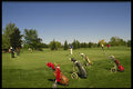 462094 Golfers On The Green A4 Photo Print