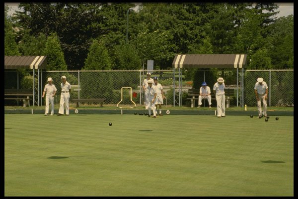 462096 Seniors Lawnbowling A4 Photo Print