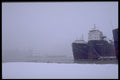462099 Ships In Harbor In Snowstorm A4 Photo Print