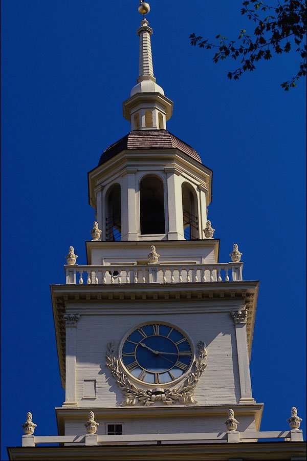463004 Clock Tower, Independence Hall A4 Photo Print