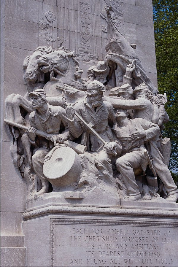 463026 Sculpture On Civil War Monument A4 Photo Print