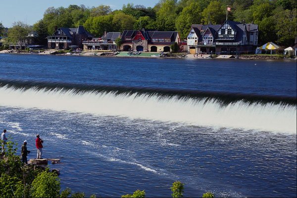 463031 Fishing By Fairmount Falls A4 Photo Print