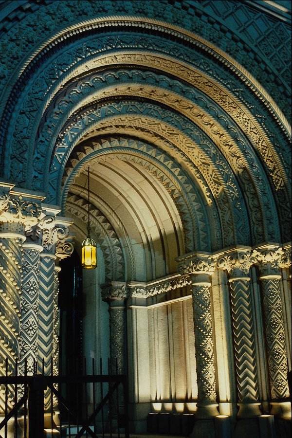 463035 Arched Doorway, Masonic Temple A4 Photo Print