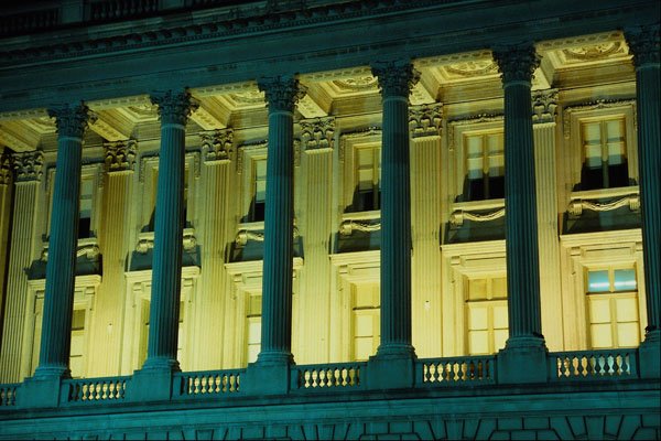 463064 Greek Revival Architecture, Free Library A4 Photo Print