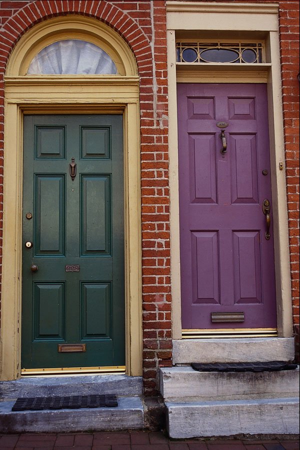 463089 Historical District Doorways A4 Photo Print