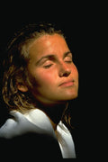 464007 Woman's Glowing Face A4 Photo Print