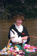 464027 Buy A Flower For Your Lady, England A4 Photo Print