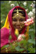 464035 Indian Girl In Sari, Singapore A4 Photo Print