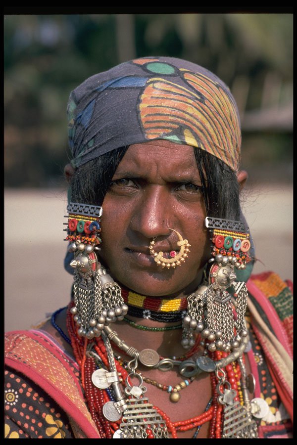 464081 Karnatiman Tribal Woman, India A4 Photo Print