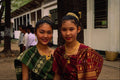 464098 Two Beautiful Girls, Vientiane, Laos A4 Photo Print