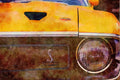 465004 1969 Ford Mustang Shelby GT 350 A4 Limited Edition Watercolour Print