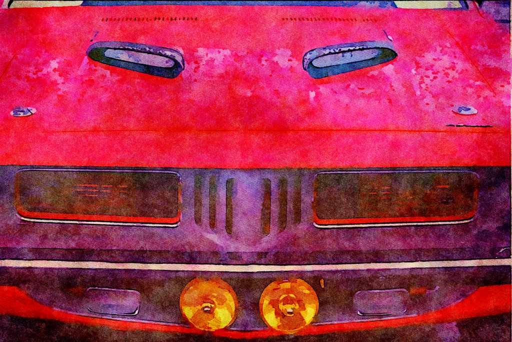 465008 1972 Plymouth Cuda A4 Limited Edition Watercolour Print