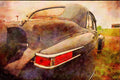 465016 1946 Lincoln Continental Mark 1 A4 Limited Edition Watercolour Print
