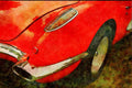 465017 1959 Corvette A4 Limited Edition Watercolour Print