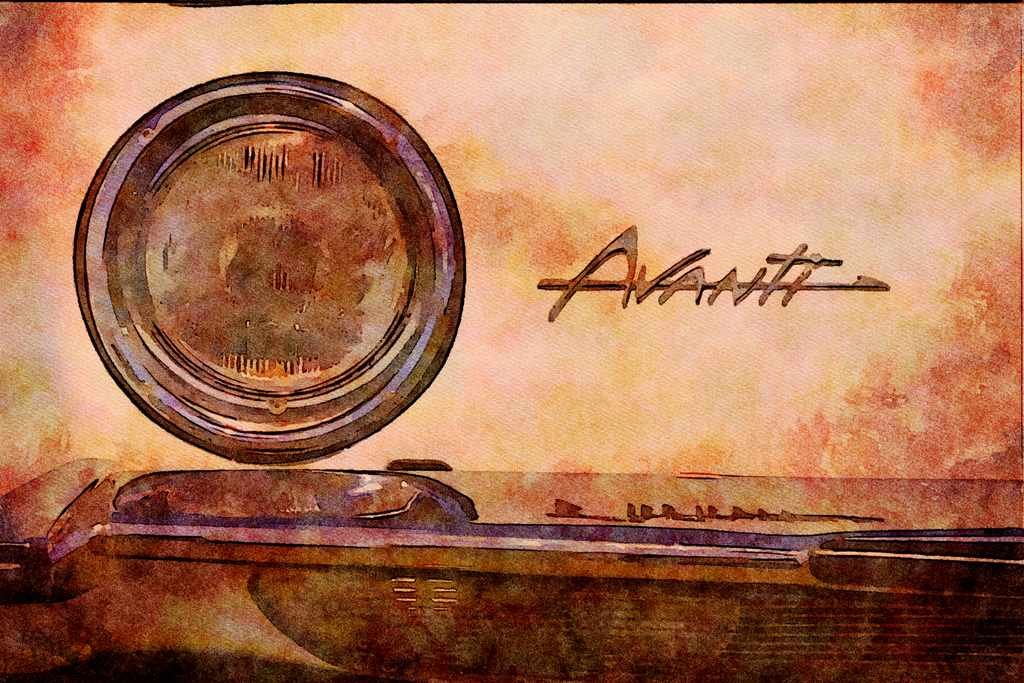 465022 1964 Studebaker Avanti A4 Limited Edition Watercolour Print