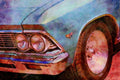 465024 1967 Chevrolet Chevelle Malibu A4 Limited Edition Watercolour Print