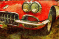 465031 1959 Corvette A4 Limited Edition Watercolour Print