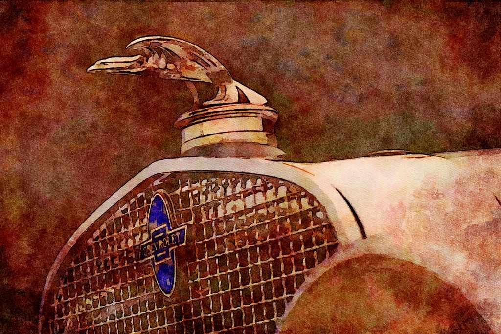 465041 1932 Chevrolet A4 Limited Edition Watercolour Print