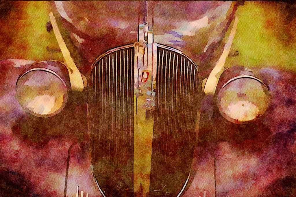 465056 1935 Plymouth A4 Limited Edition Watercolour Print