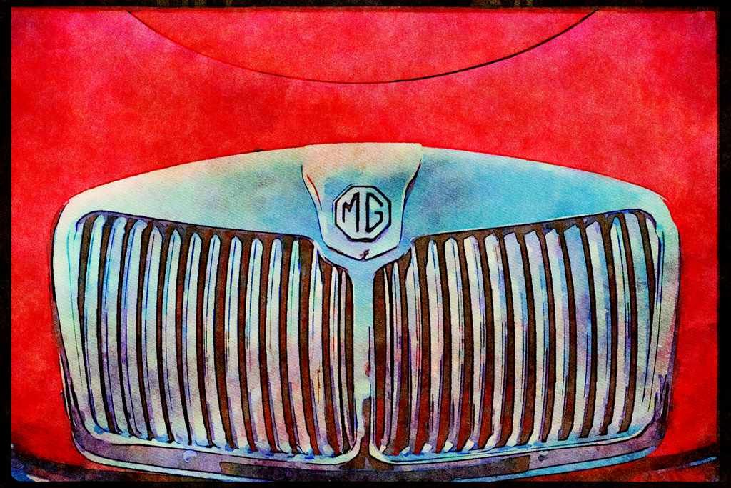 465058 MG Grill A4 Limited Edition Watercolour Print