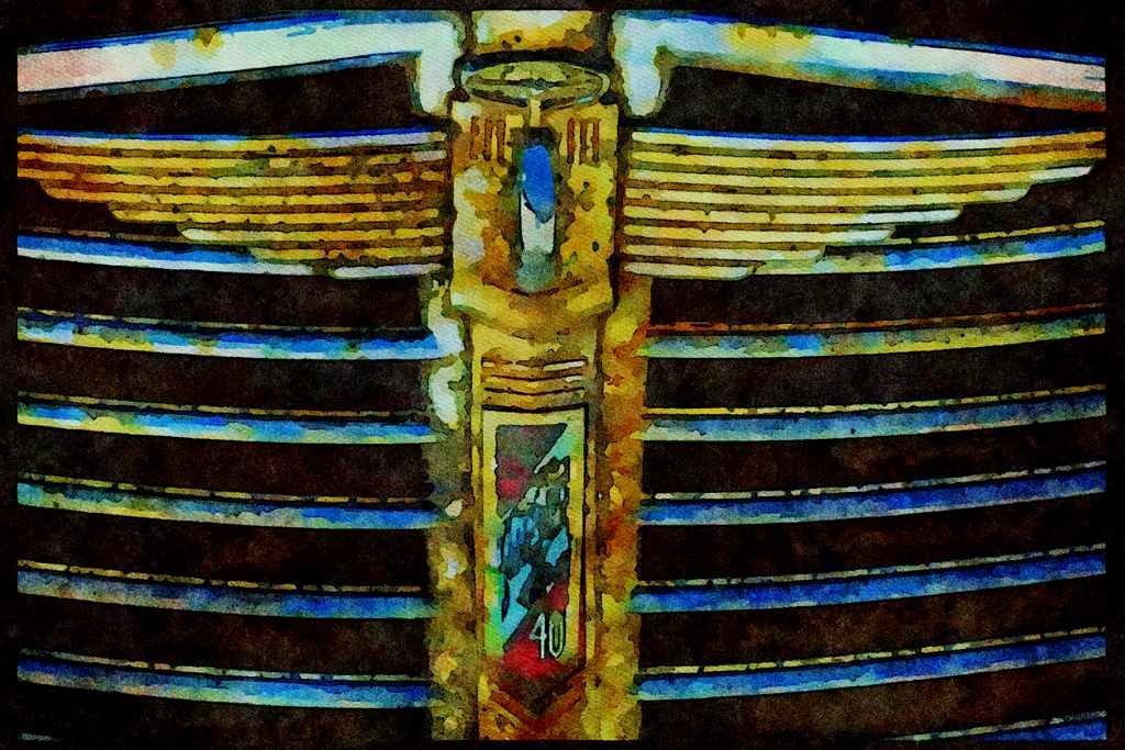 465070 Old Austin Grill A4 Limited Edition Watercolour Print