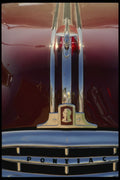 465083 Hood Detail, 1953 Pontiac A4 Photo Print