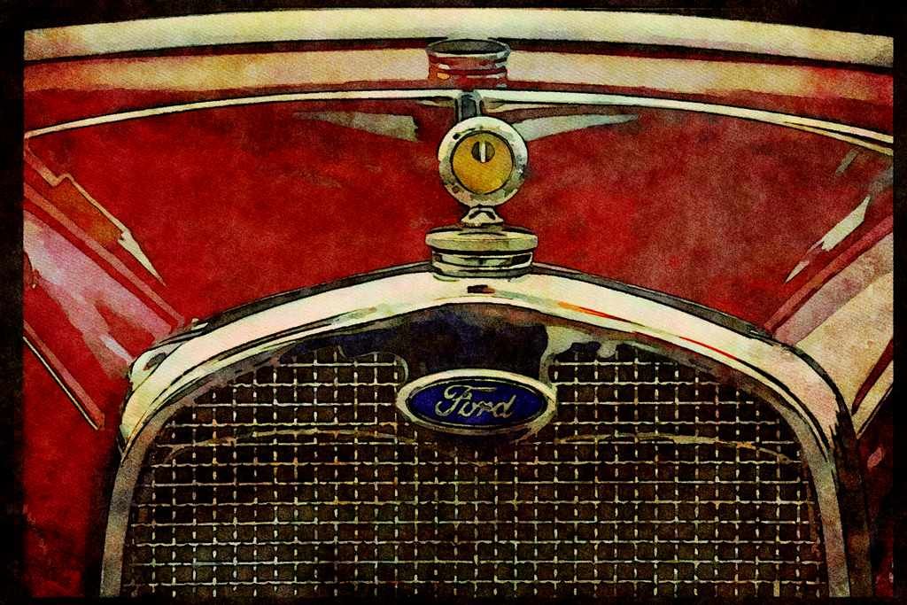 465086 Classic Old Ford A4 Limited Edition Watercolour Print