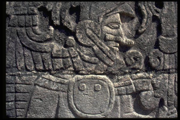 466059 Between Steambath And Hall, Chichen Itza, Yucatan, Mexico A4 Photo Print