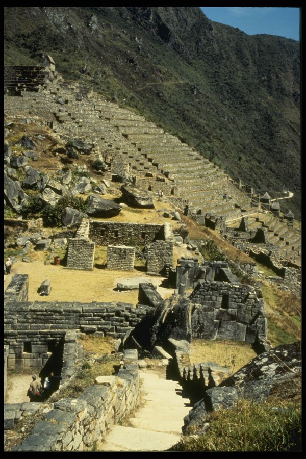 466069 Machu Picchu, Agriculture Terracing, Peru A4 Photo Print