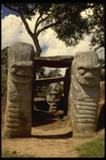 466078 San Augustin Tomb Entrance, Columbia A4 Photo Print