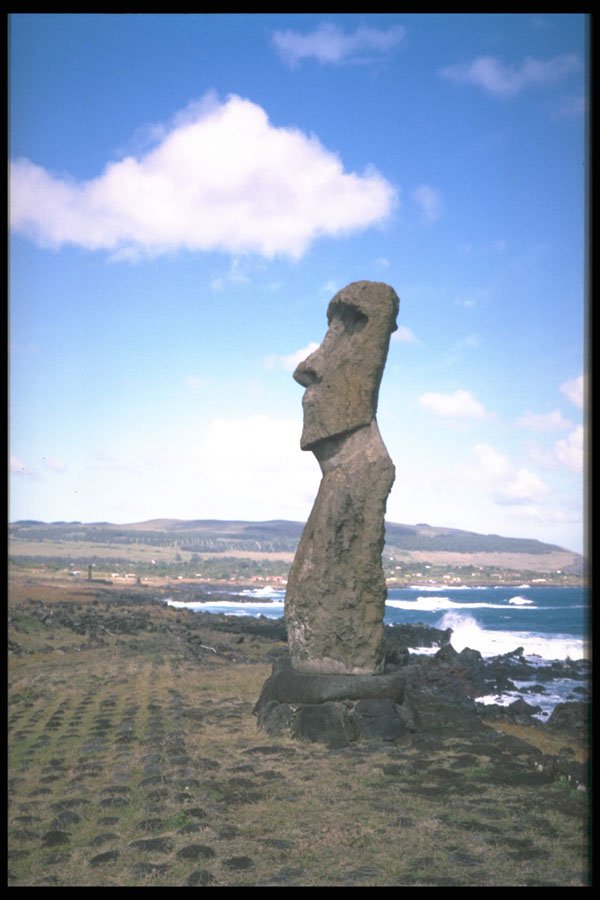 466081 Rapa Nui, Moai Figure, Easter Island A4 Photo Print