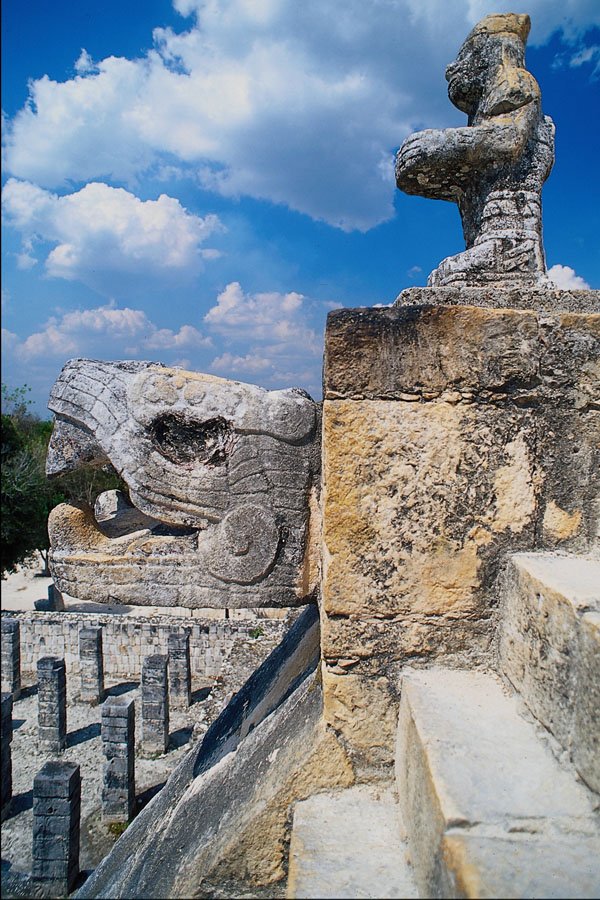 466087 Temple Of Warriors, Chitzen Itza, Mexico A4 Photo Print