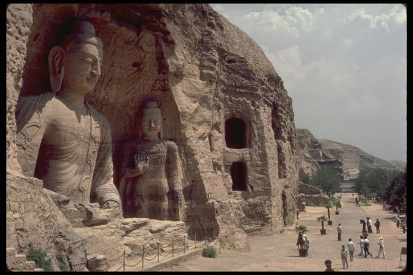 466093 Giant Buddha, Dunhuang, China A4 Photo Print