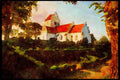 467008 Danish Church, Denmark A4 Limited Edition Watercolour Print