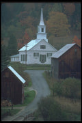 467015 Church, Waits River, Vermont A4 Photo Print