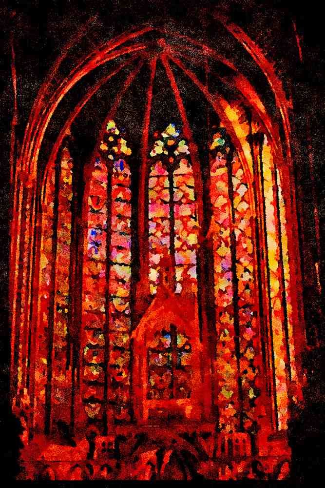 467017 St. Chapelle, Paris, France A4 Limited Edition Watercolour Print