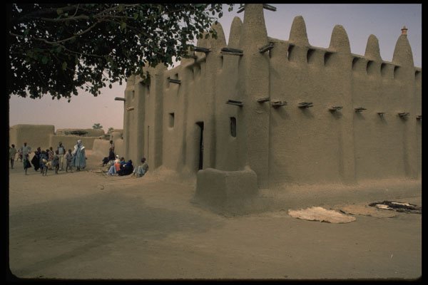 467021 Mosque, Mopti Village, Mali A4 Photo Print