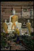 467022 Buddha Statues, Ayuthaya, Thailand A4 Photo Print