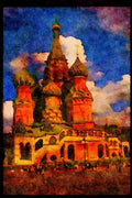 467027 St. Basil Cathedral, Red Square, Russia A4 Limited Edition Watercolour Print