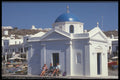 467032 Church And Harbor, Mykonos, Greece A4 Photo Print
