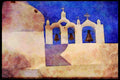 467033 Bells, Fira Santorini, Greece A4 Limited Edition Watercolour Print