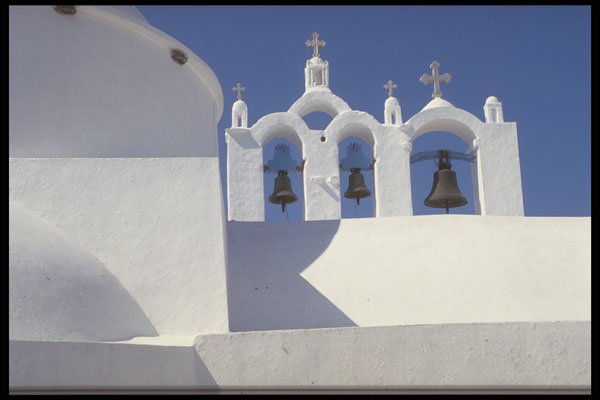 467033 Bells, Fira Santorini, Greece A4 Photo Print
