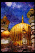 467037 Ubadiah Mosque, Duala Kangsar, Malaysia A4 Limited Edition Watercolour Print