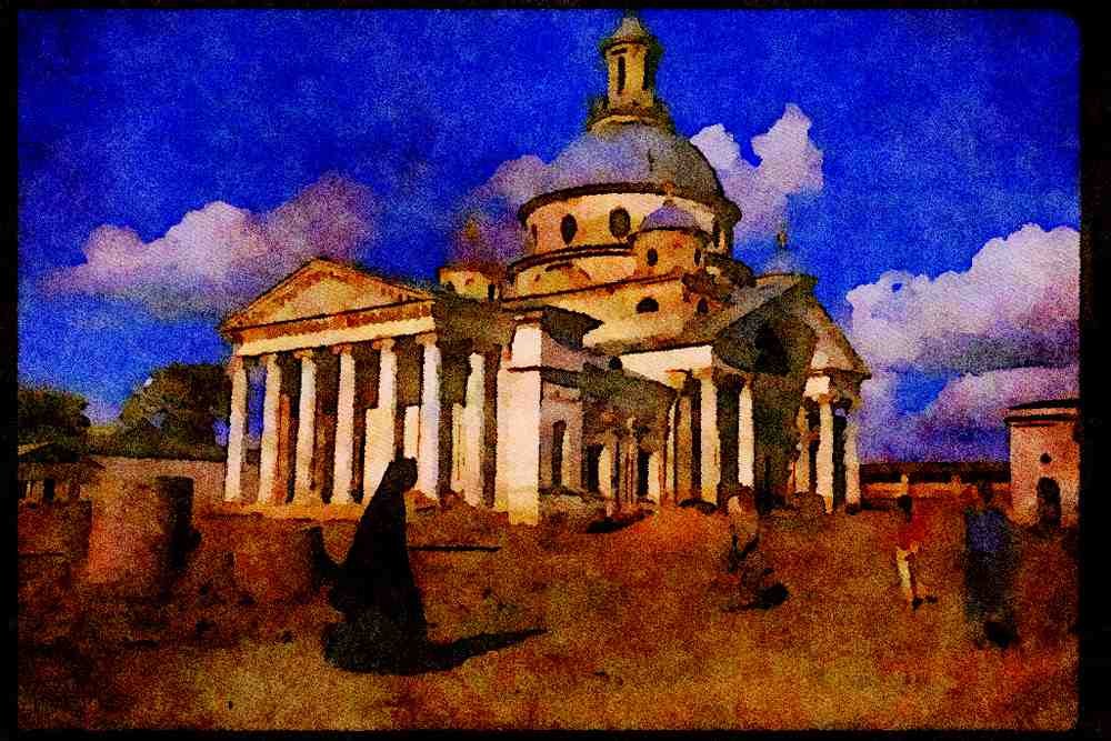 467038 Rostov Monastery, Russia A4 Limited Edition Watercolour Print